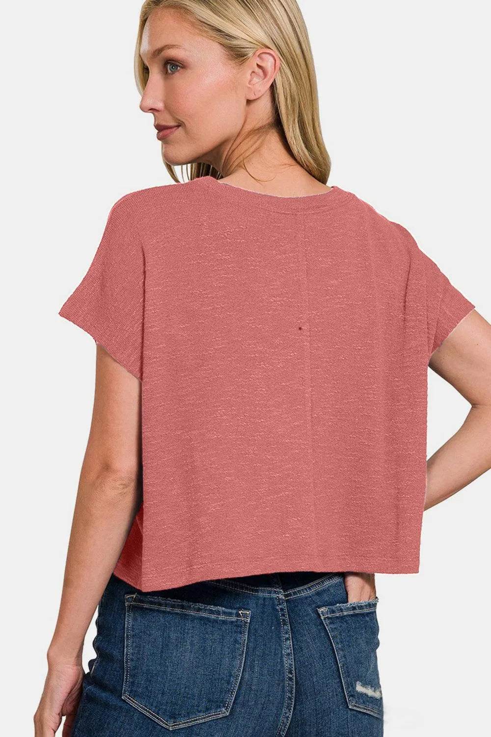 Bona Fide Fashion - Round Neck Short Sleeve T-Shirt - Women Fashion - Bona Fide Fashion