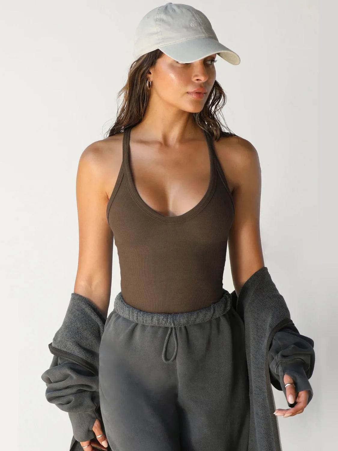 Bona Fide Fashion - Scoop Neck Wide Strap Tank - Women Fashion - Bona Fide Fashion