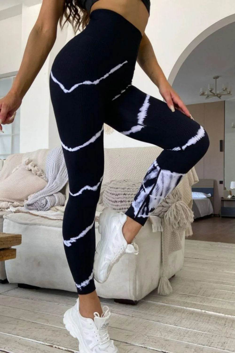 Bona Fide Fashion - Slim Fit High Waist Long Active Pants - Women Fashion - Bona Fide Fashion