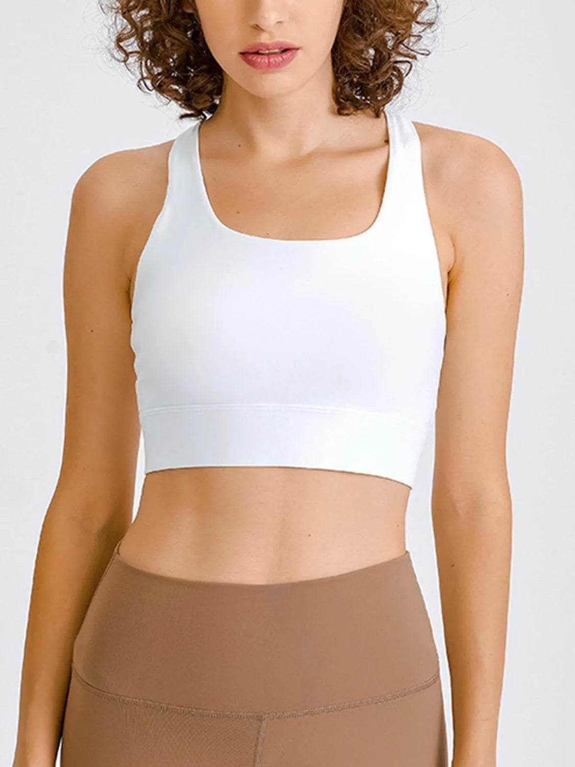 Square Neck Racerback Cropped Tank – Bold & Sporty Style | Bona Fide Fashion - Bona Fide Fashion