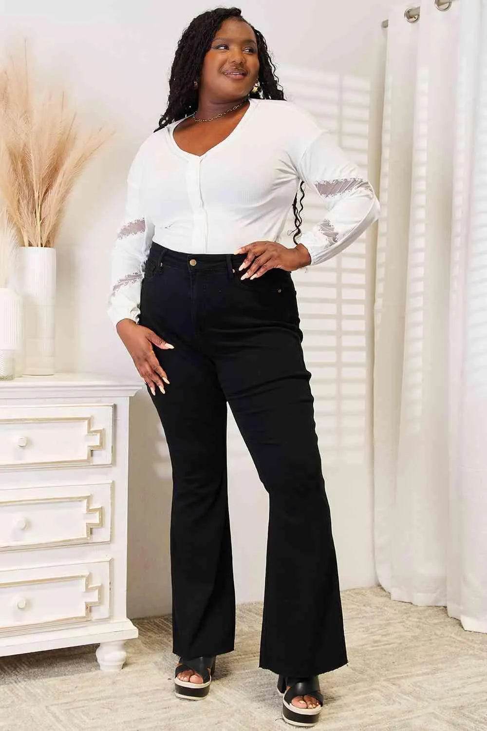 Bona Fide Fashion - V-Neck Dropped Shoulder Blouse - Women Fashion - Bona Fide Fashion