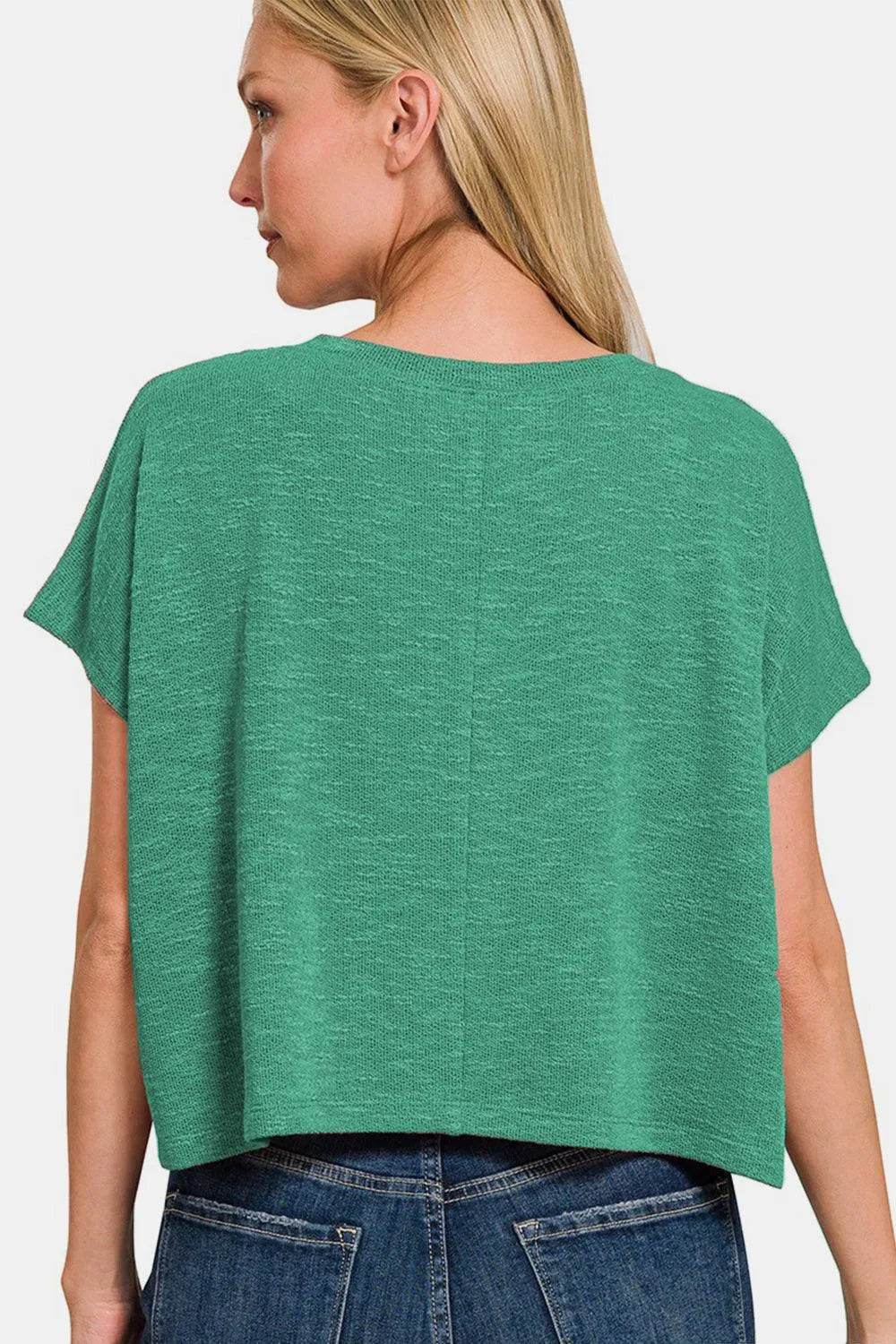 Bona Fide Fashion - V-Neck Short Sleeve T-Shirt - Women Fashion - Bona Fide Fashion