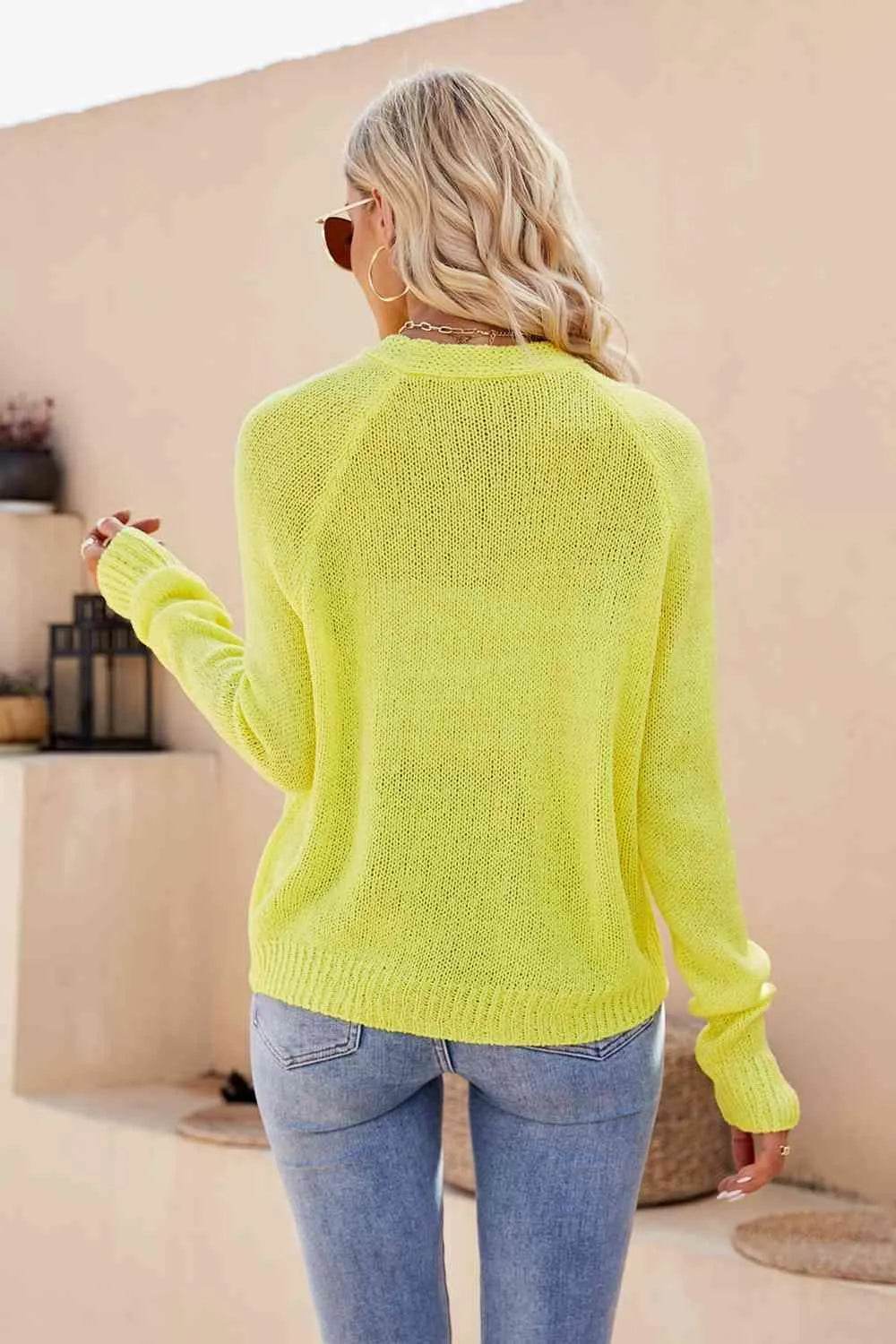 V-Neck Long Sleeve Button-Up Cardigan – Timeless Layering Piece | Bona Fide Fashion - Bona Fide Fashion