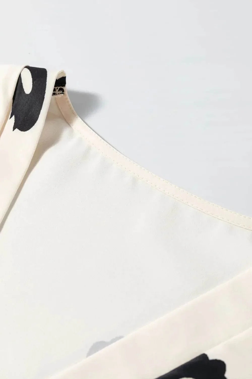 Printed V-Neck Short Sleeve Dress - Bona Fide Fashion