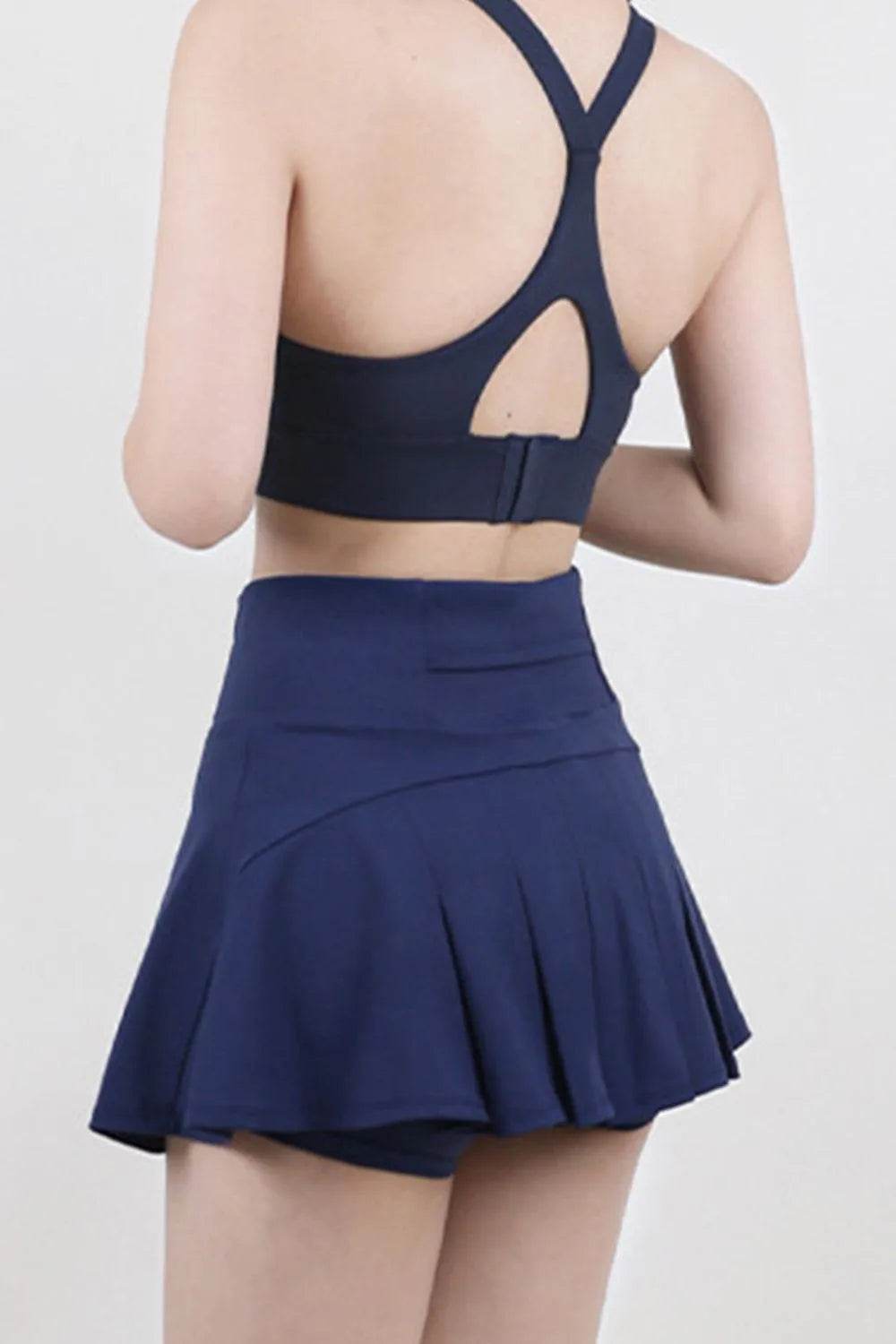 Bona Fide Fashion - High Waist Pleated Active Skirt - Women Fashion - Bona Fide Fashion