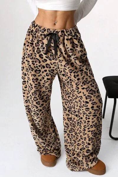 Leopard Wide Leg Pants - Bona Fide Fashion