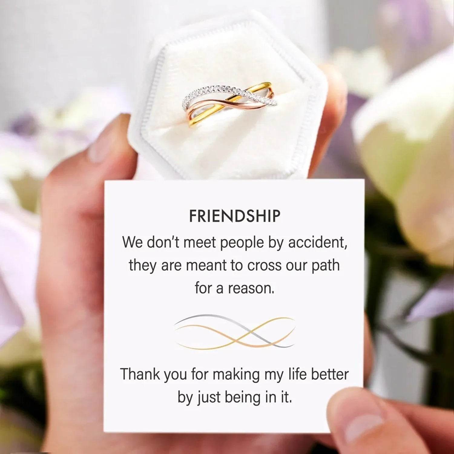 Crisscross Gold-Plated 925 Sterling Silver Ring - Bona Fide Fashion