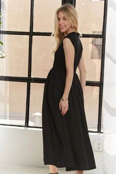 ADORA V-Neck Cap Sleeve Dress - Bona Fide Fashion