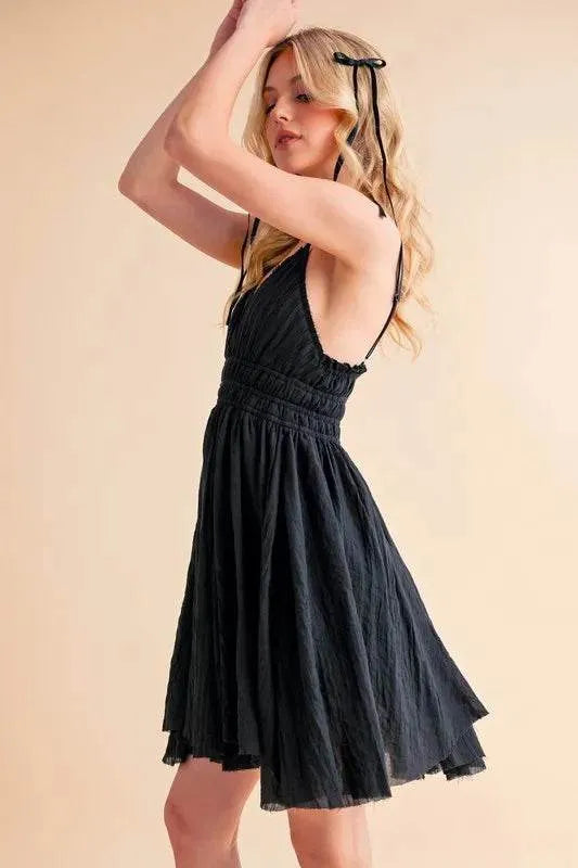 Aemi+Co Lace Detail Mini Cami Dress - Bona Fide Fashion