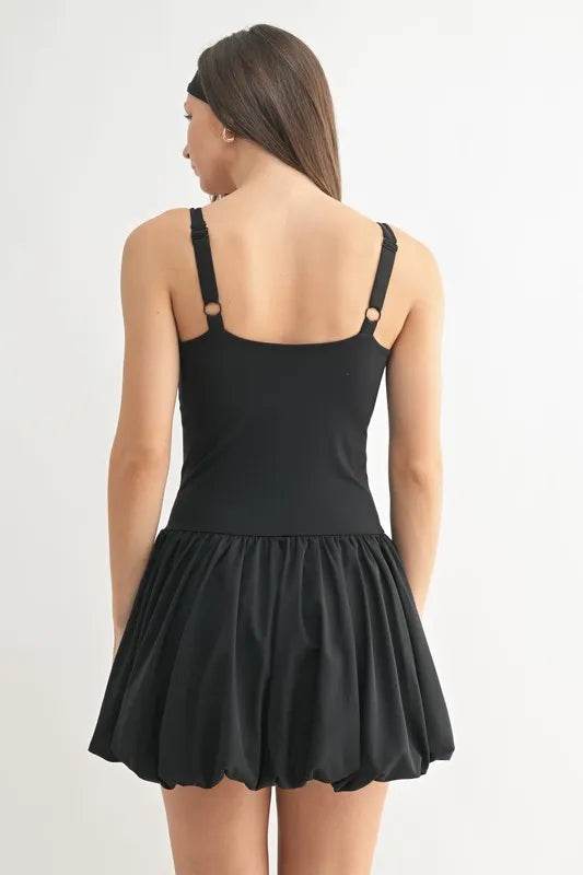 MONO B Bubble Active Mini Dress - Bona Fide Fashion