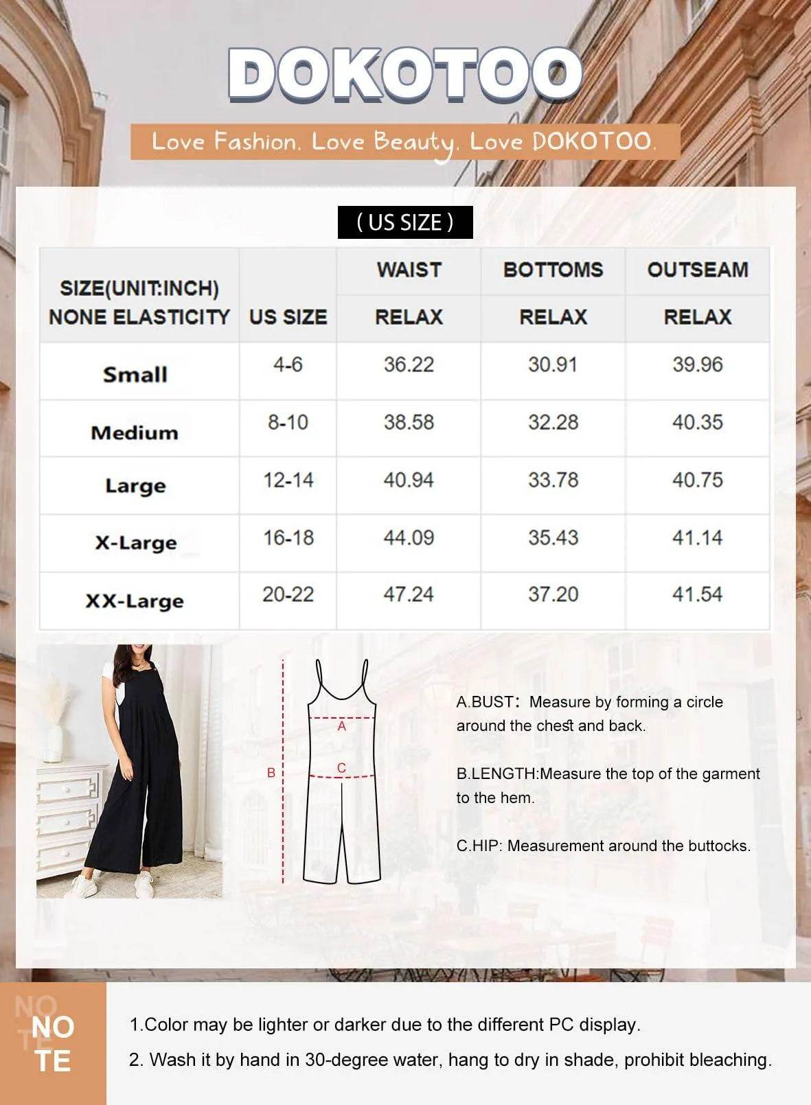 Dokotoo Loose Jumpsuits for Women Overalls Oversized Solid Color Casual Wide Leg One Piece Sleeveless jumpsuit Long Pant Romper with Pockets 2024 Fashion Red Large - Bona Fide Fashion