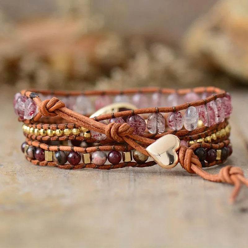 Natural Stone Layered Bracelet - Bona Fide Fashion