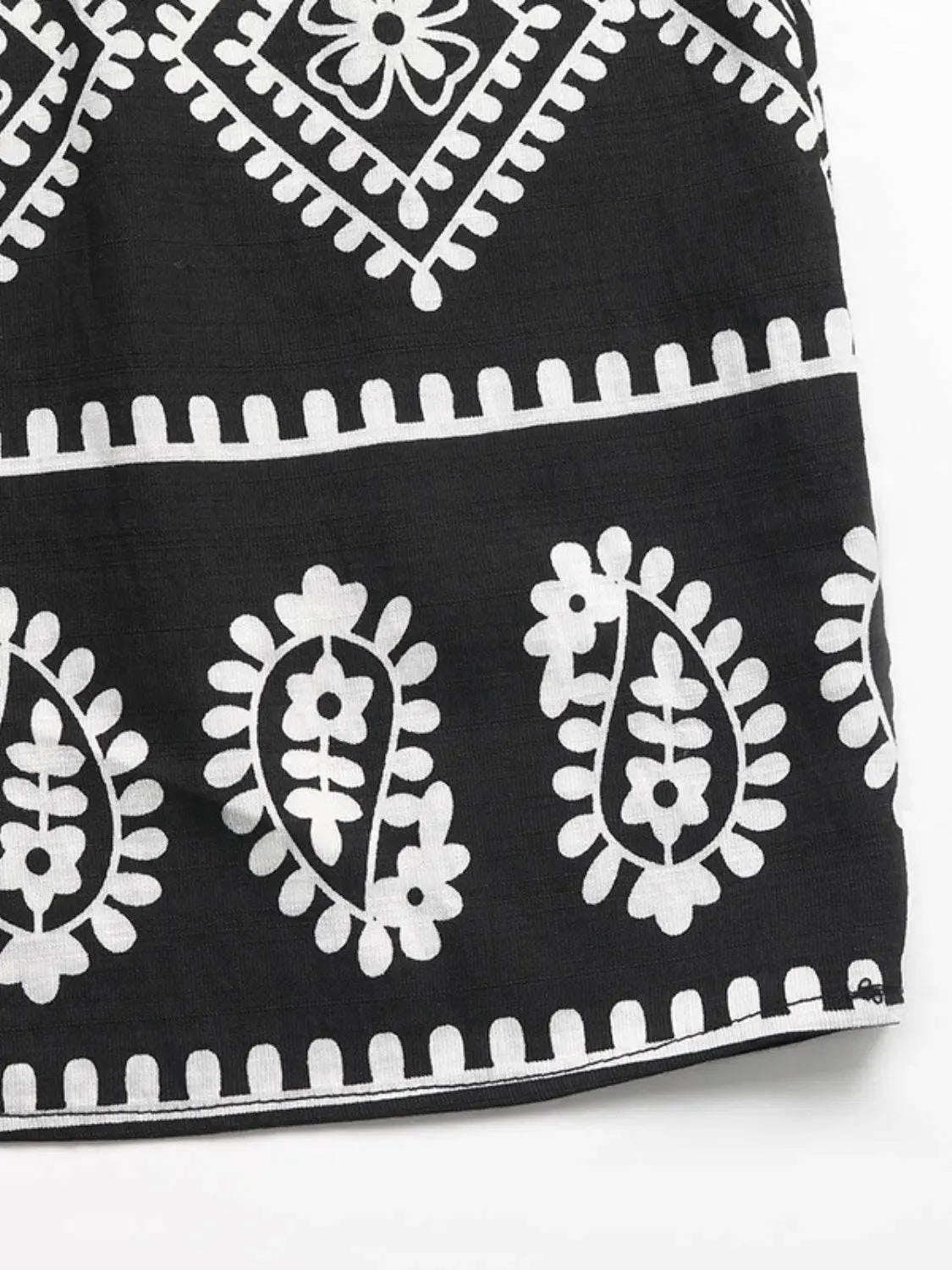 Printed Square Neck Maxi Cami Dress - Bona Fide Fashion