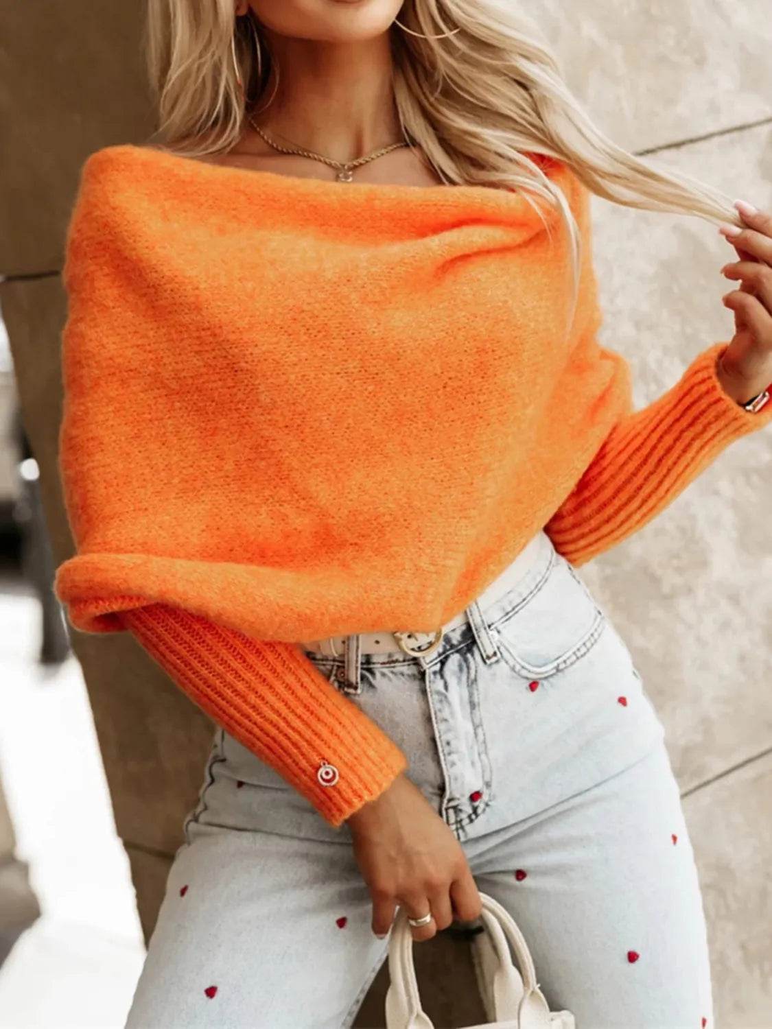Long Sleeve Cropped Knit Top - Bona Fide Fashion