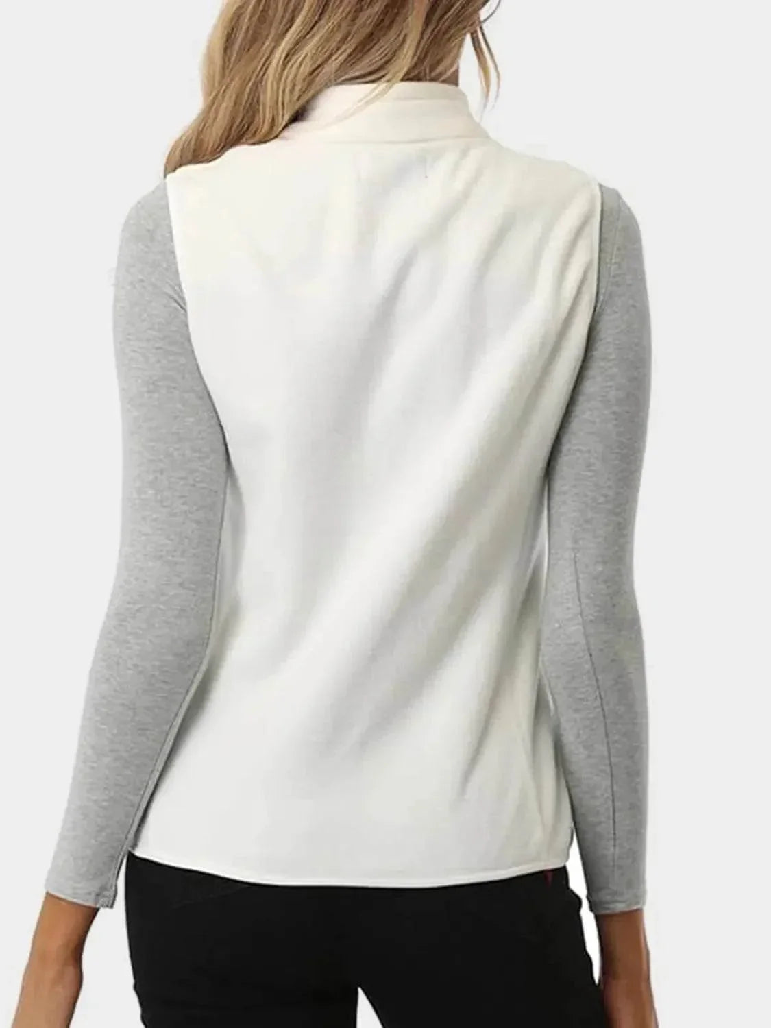 Zip Up Turtleneck Vest with Pockets - Bona Fide Fashion