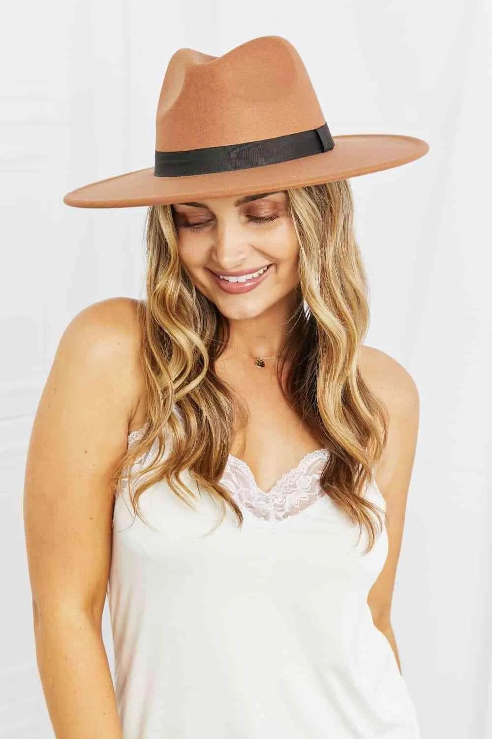 Fame Enjoy The Simple Things Fedora Hat - Bona Fide Fashion