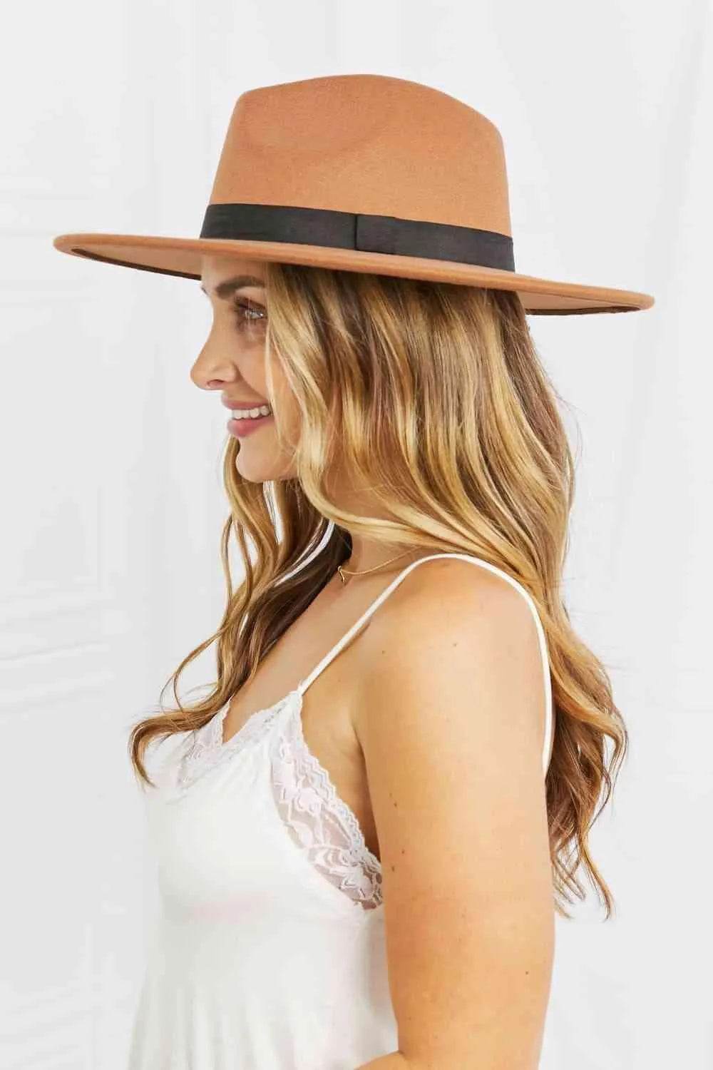 Fame Enjoy The Simple Things Fedora Hat - Bona Fide Fashion
