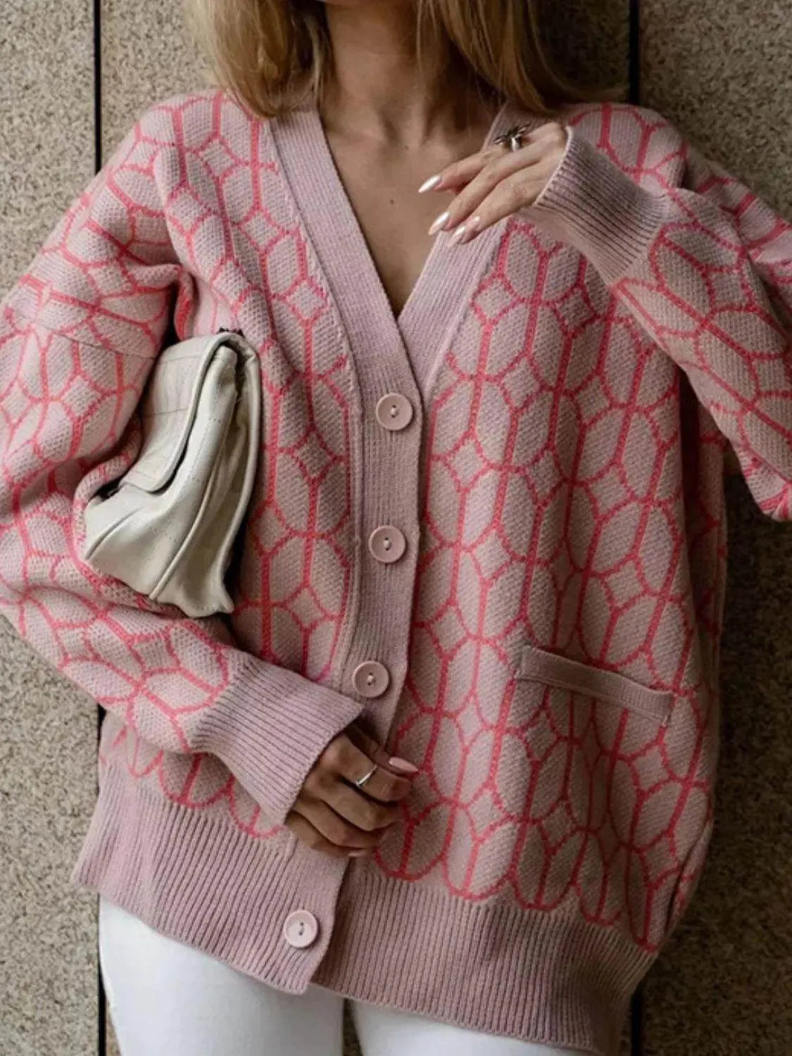 Button Up Long Sleeve Cardigan - Bona Fide Fashion
