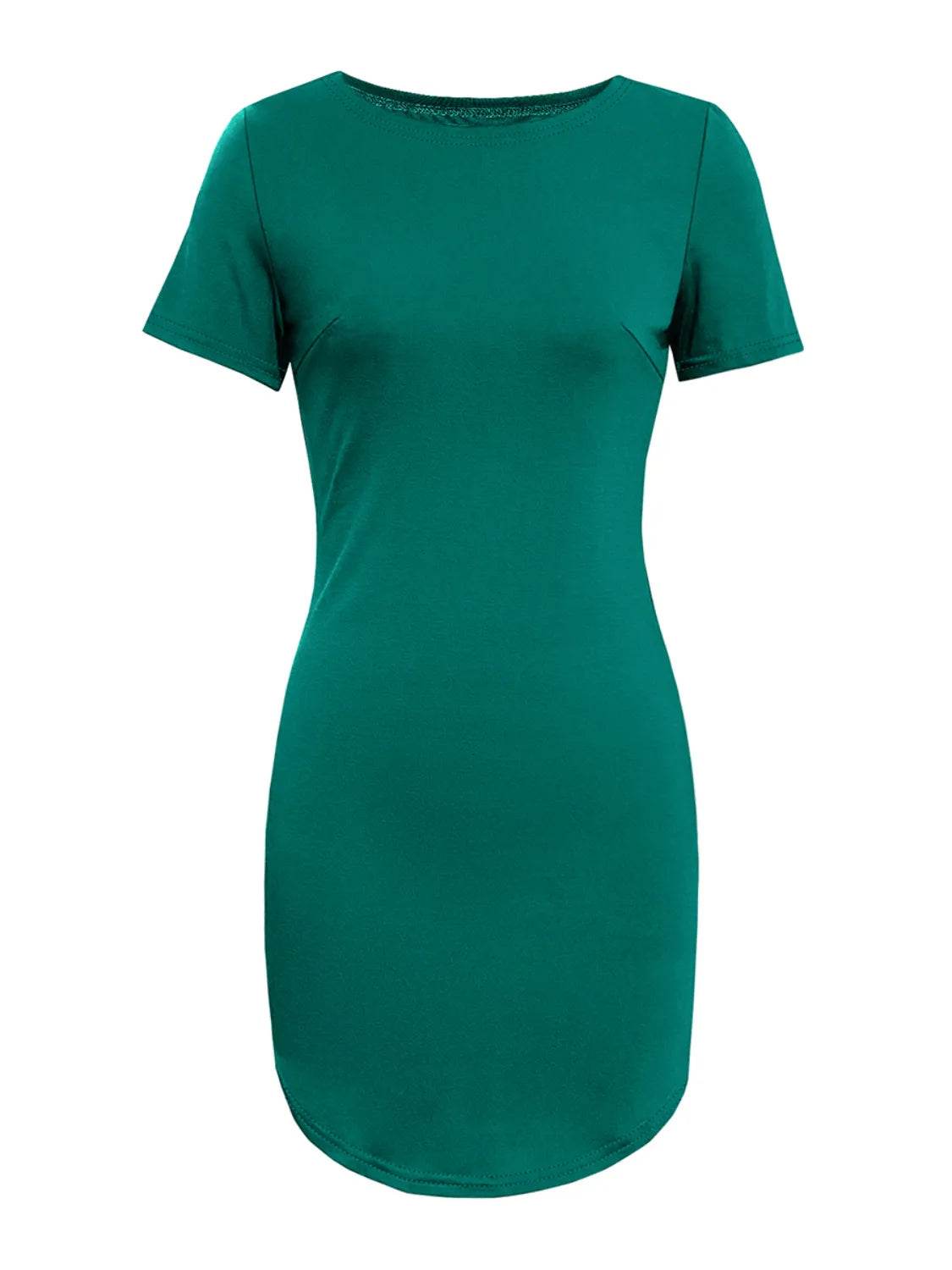 Round Neck Short Sleeve Mini Tee Dress – Casual, Cute & Comfy | Bona Fide Fashion - Bona Fide Fashion