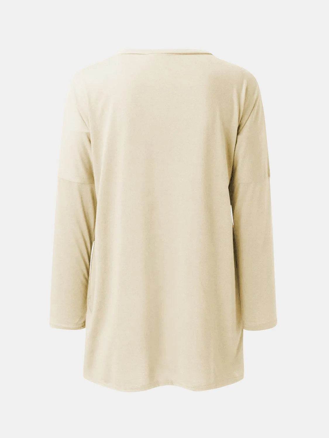 Full Size Round Neck Long Sleeve T-Shirt - Bona Fide Fashion