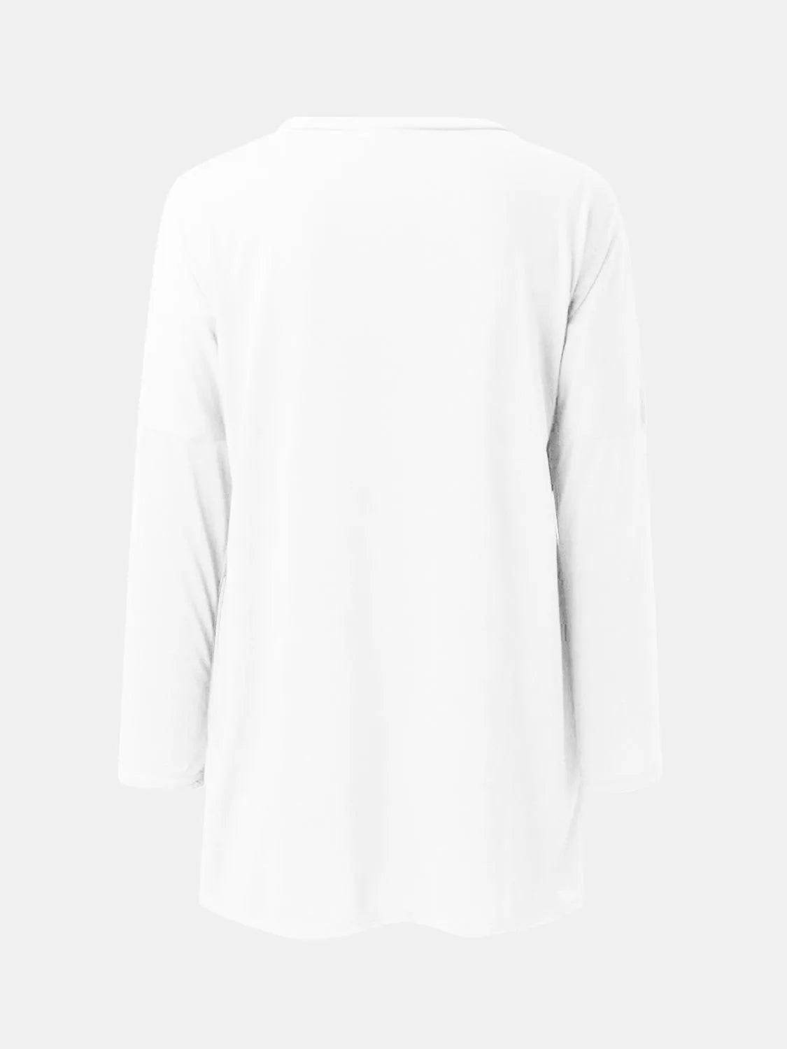 Full Size Round Neck Long Sleeve T-Shirt - Bona Fide Fashion