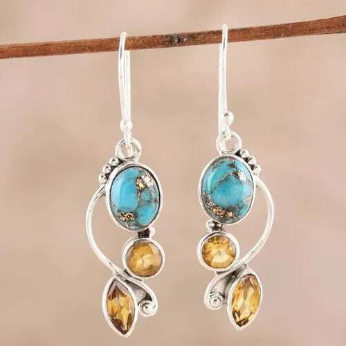 Geometric Alloy Dangle earrings - Bona Fide Fashion