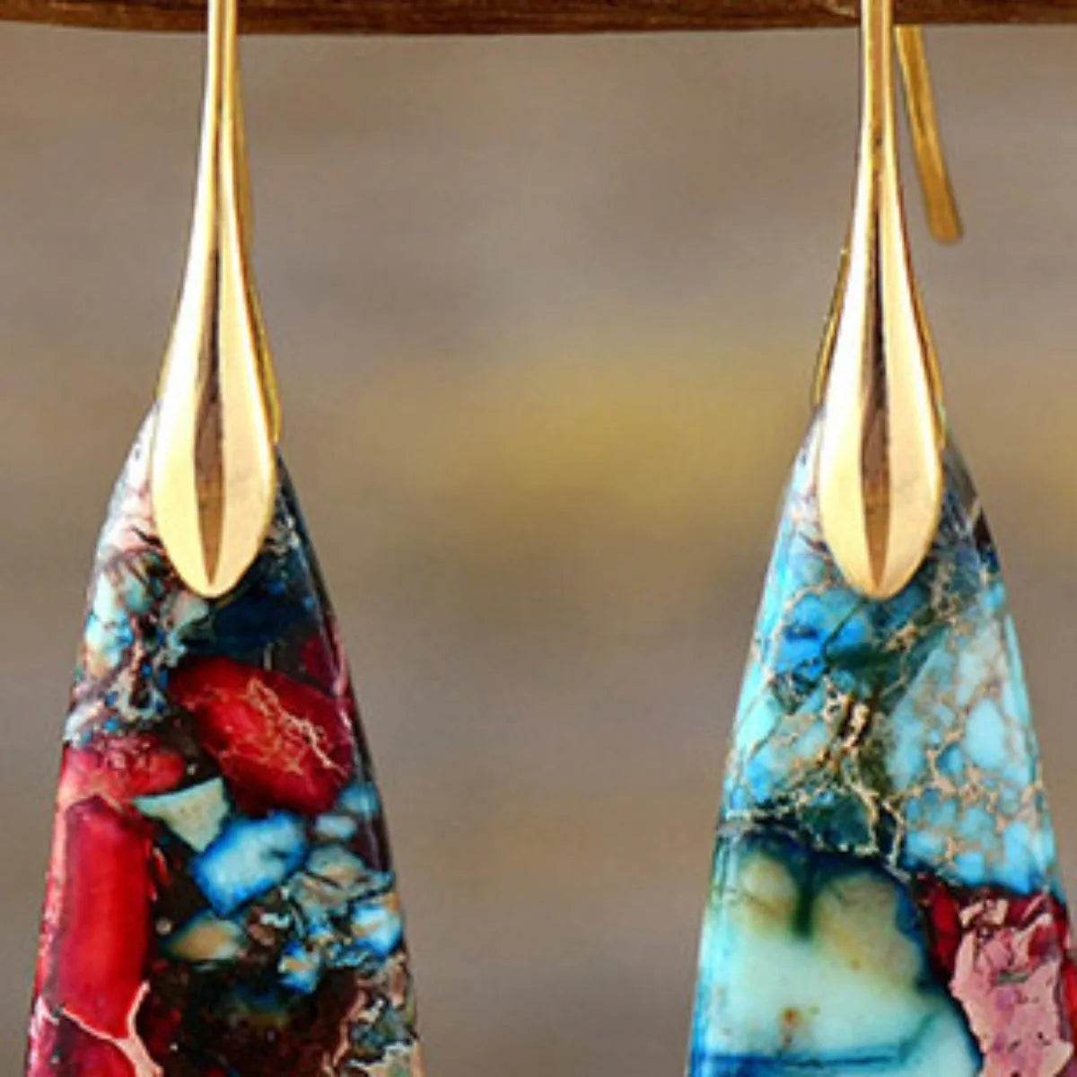 Geometrical Shape Dangle Earrings - Bona Fide Fashion