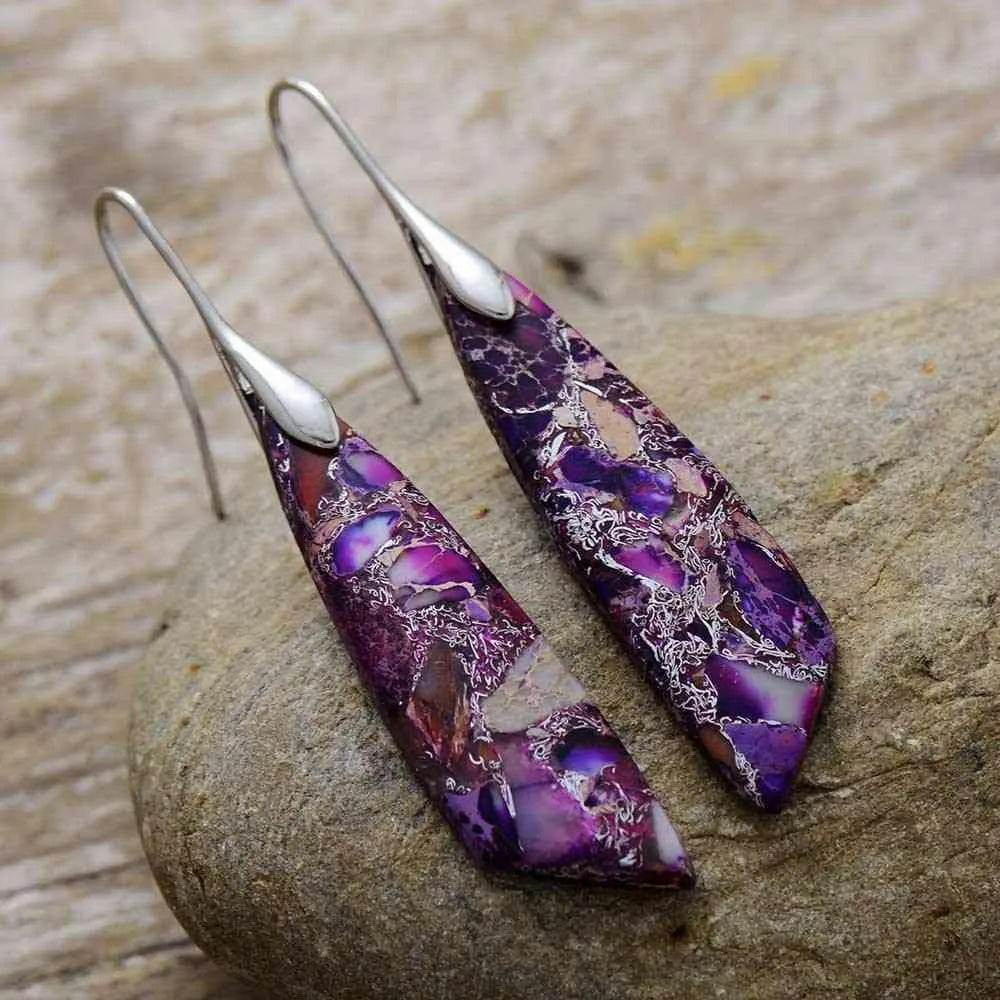 Gold-Plated Copper Dangle Earrings - Bona Fide Fashion