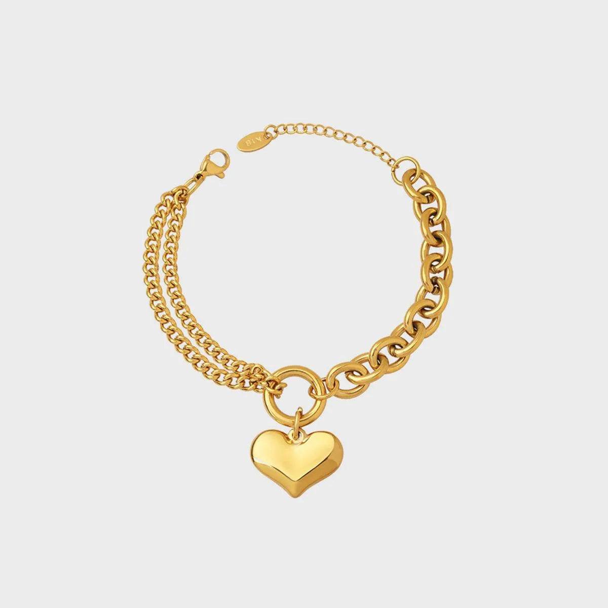 Half Chunky Chain Titanium Steel Bracelet - Bona Fide Fashion