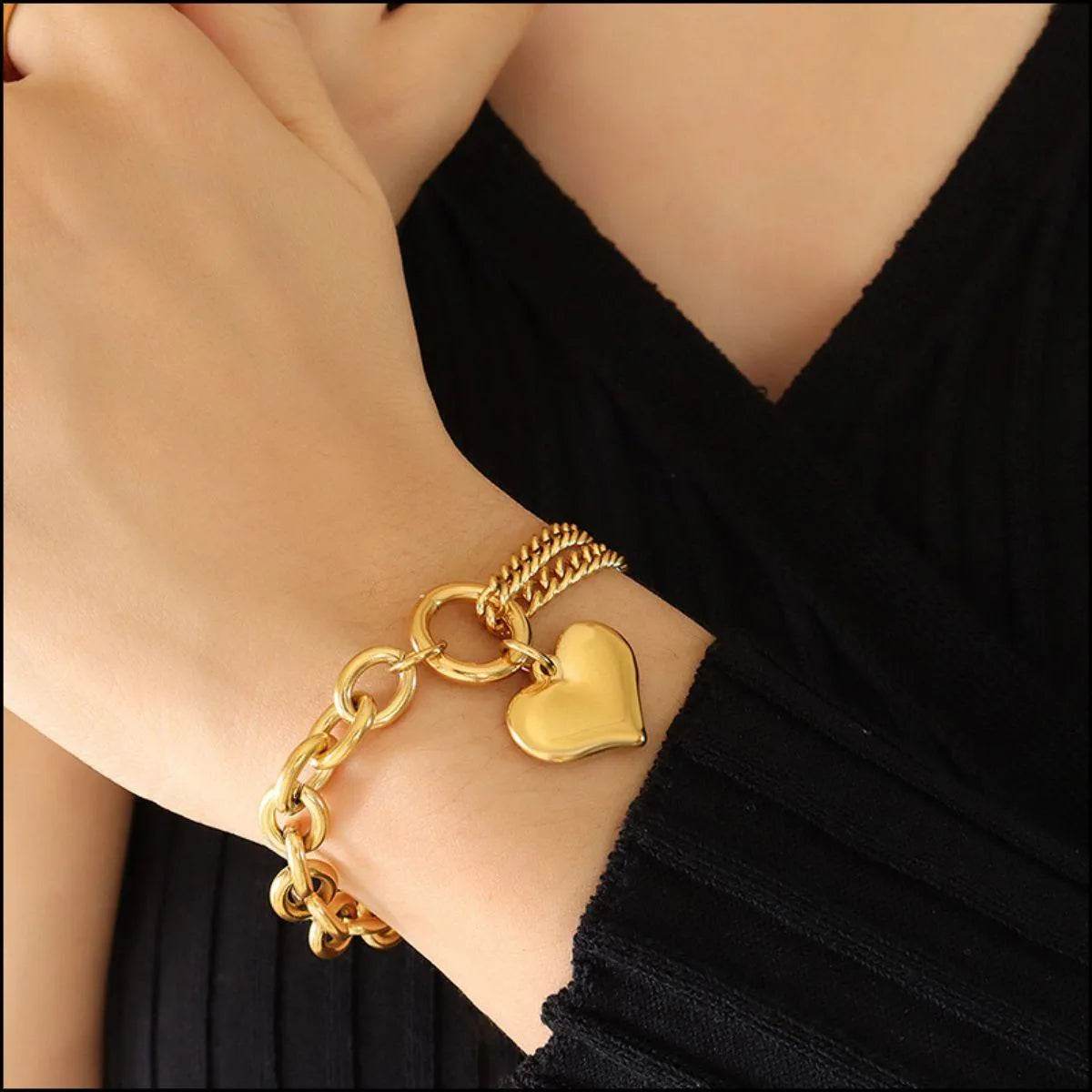 Half Chunky Chain Titanium Steel Bracelet - Bona Fide Fashion