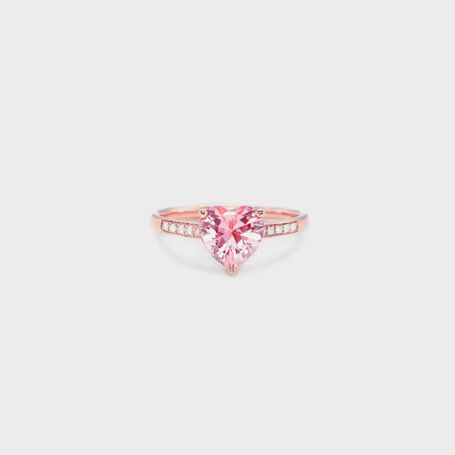 Heart Zircon 925 Sterling Silver Ring - Bona Fide Fashion