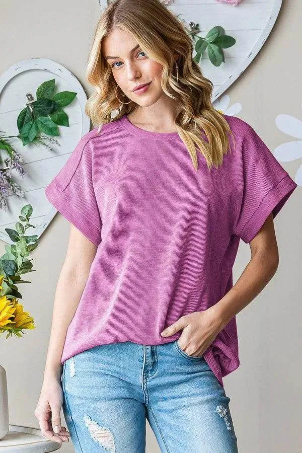 Heimish Full Size Short Sleeve Round Neck T-Shirt - Bona Fide Fashion