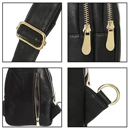 INICAT Small Crossbody Sling Bag Faux Leather Fanny Pack Purses for Women(Style 3-White) - Bona Fide Fashion