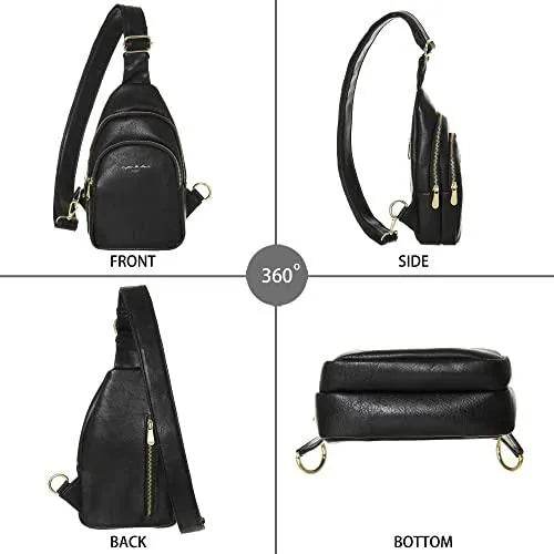 INICAT Small Crossbody Sling Bag Faux Leather Fanny Pack Purses for Women(Style 3-White) - Bona Fide Fashion