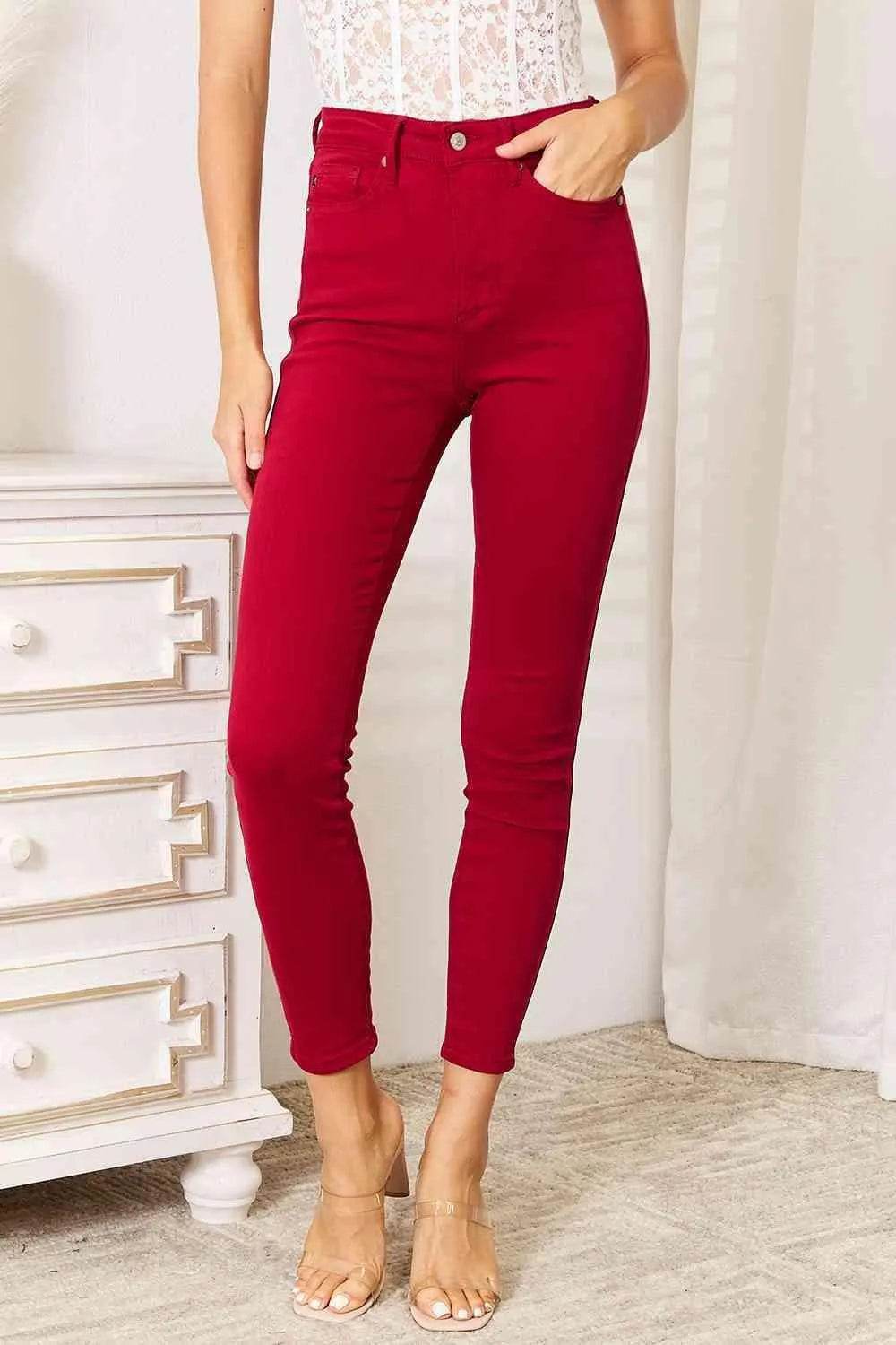 Judy Blue Full Size High Waist Tummy Control Skinny Jeans - Bona Fide Fashion