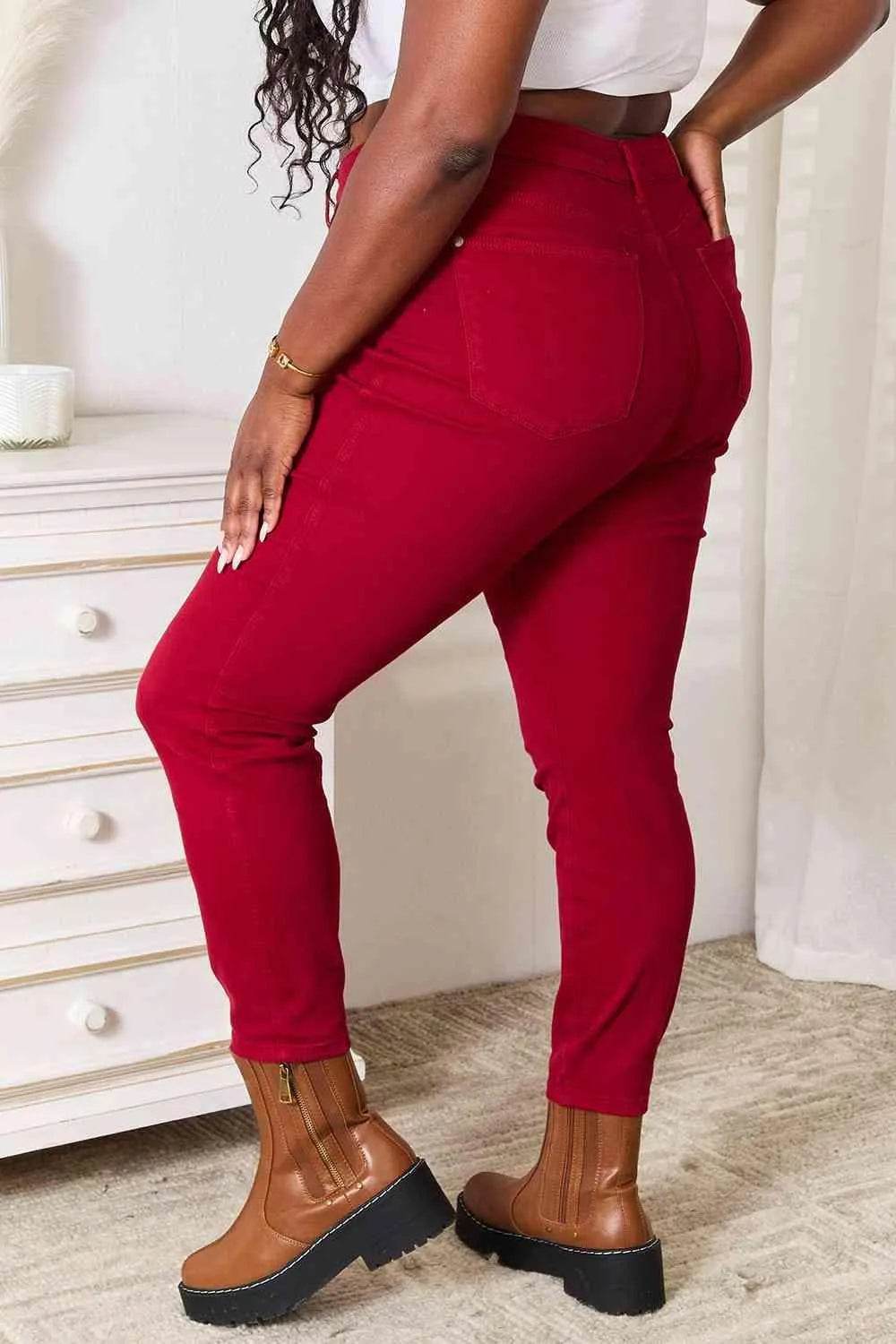 Judy Blue Full Size High Waist Tummy Control Skinny Jeans - Bona Fide Fashion