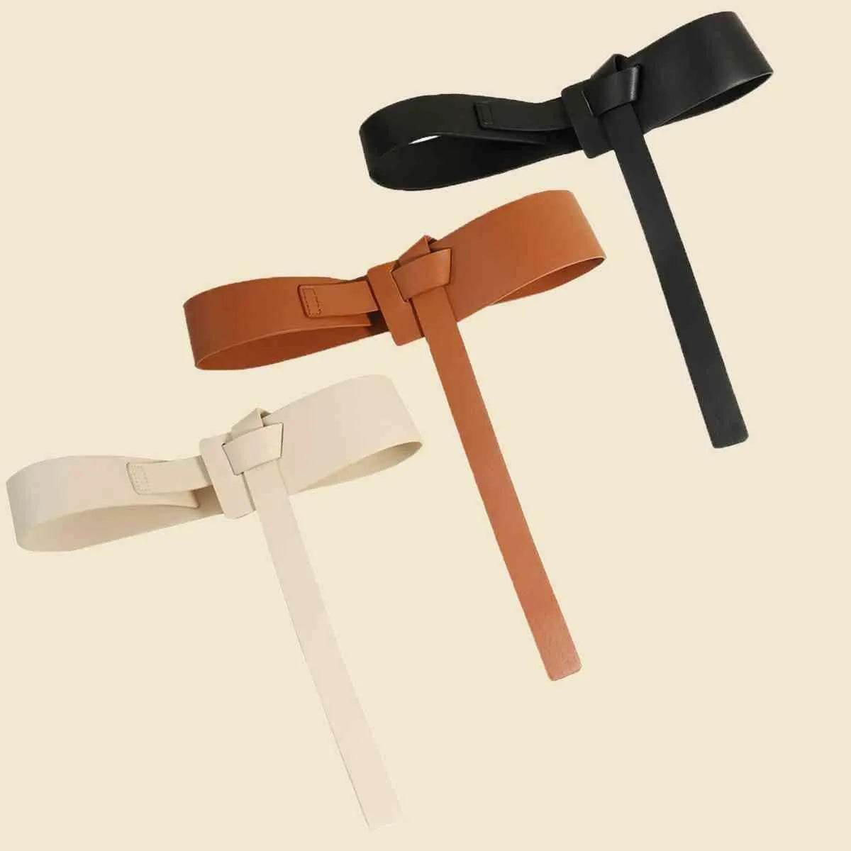 Knot Detail PU Belt - Bona Fide Fashion