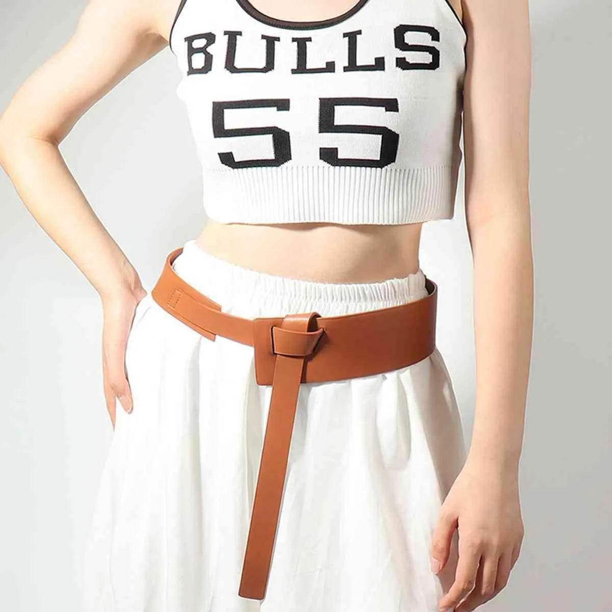 Knot Detail PU Belt - Bona Fide Fashion
