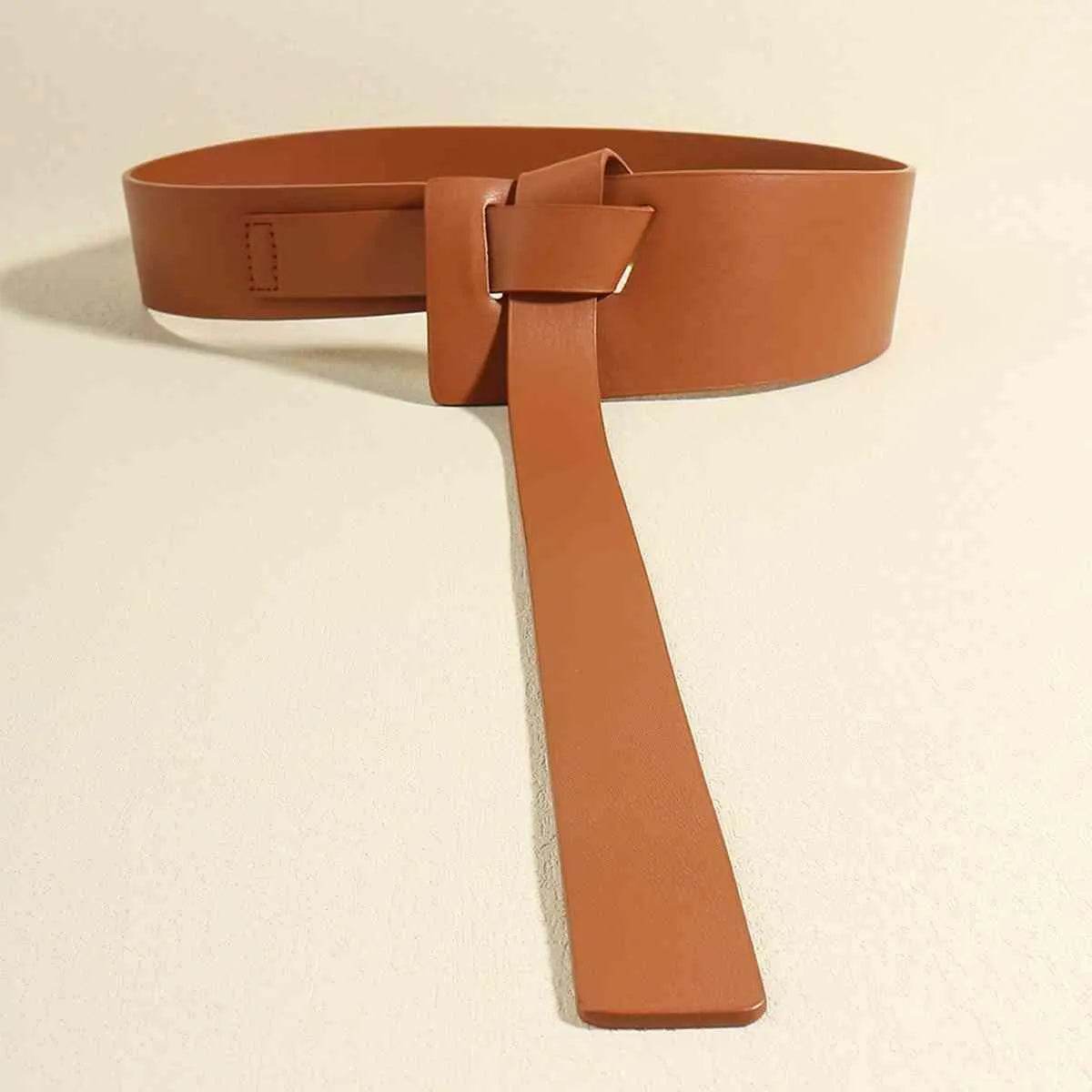 Knot Detail PU Belt - Bona Fide Fashion