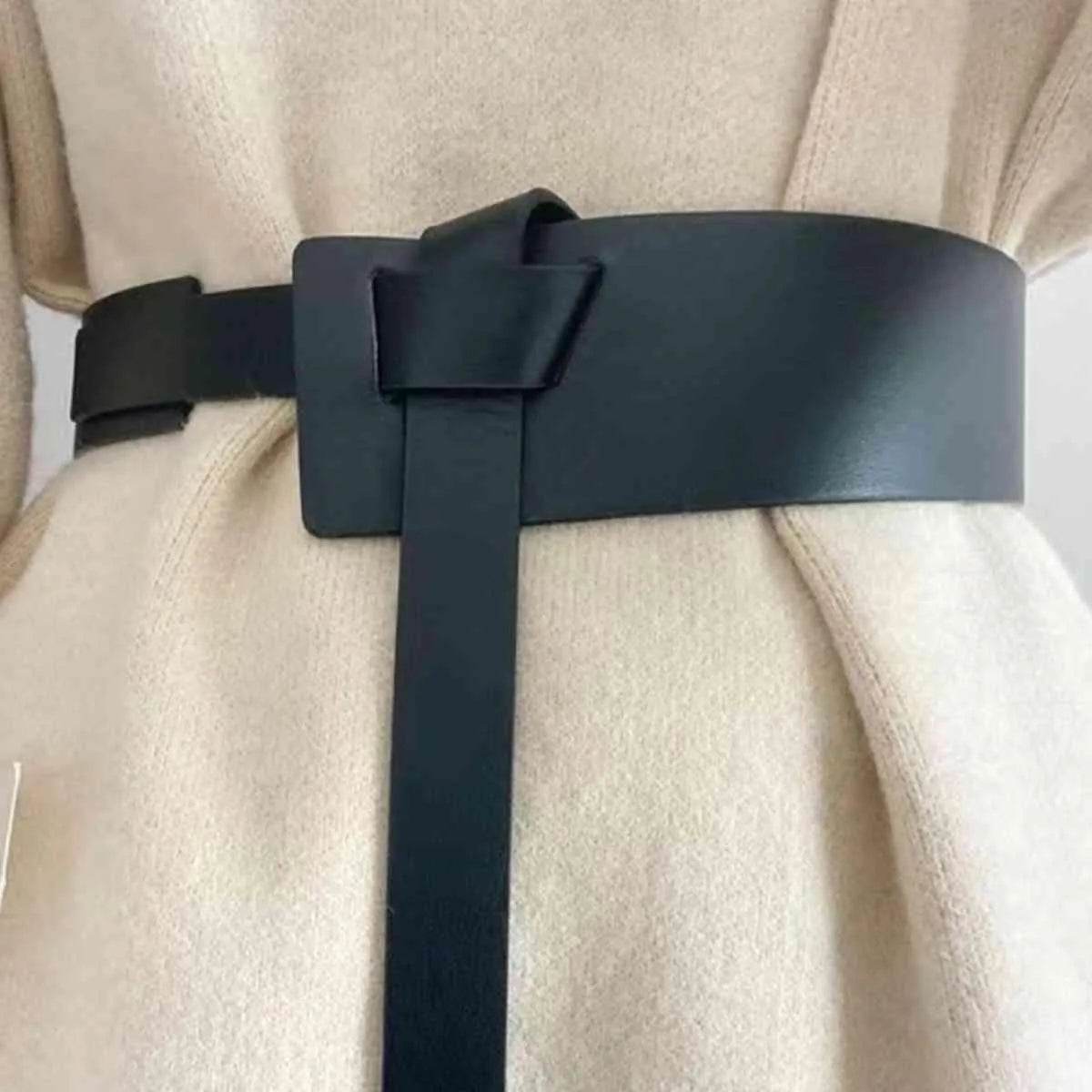Knot Detail PU Belt - Bona Fide Fashion