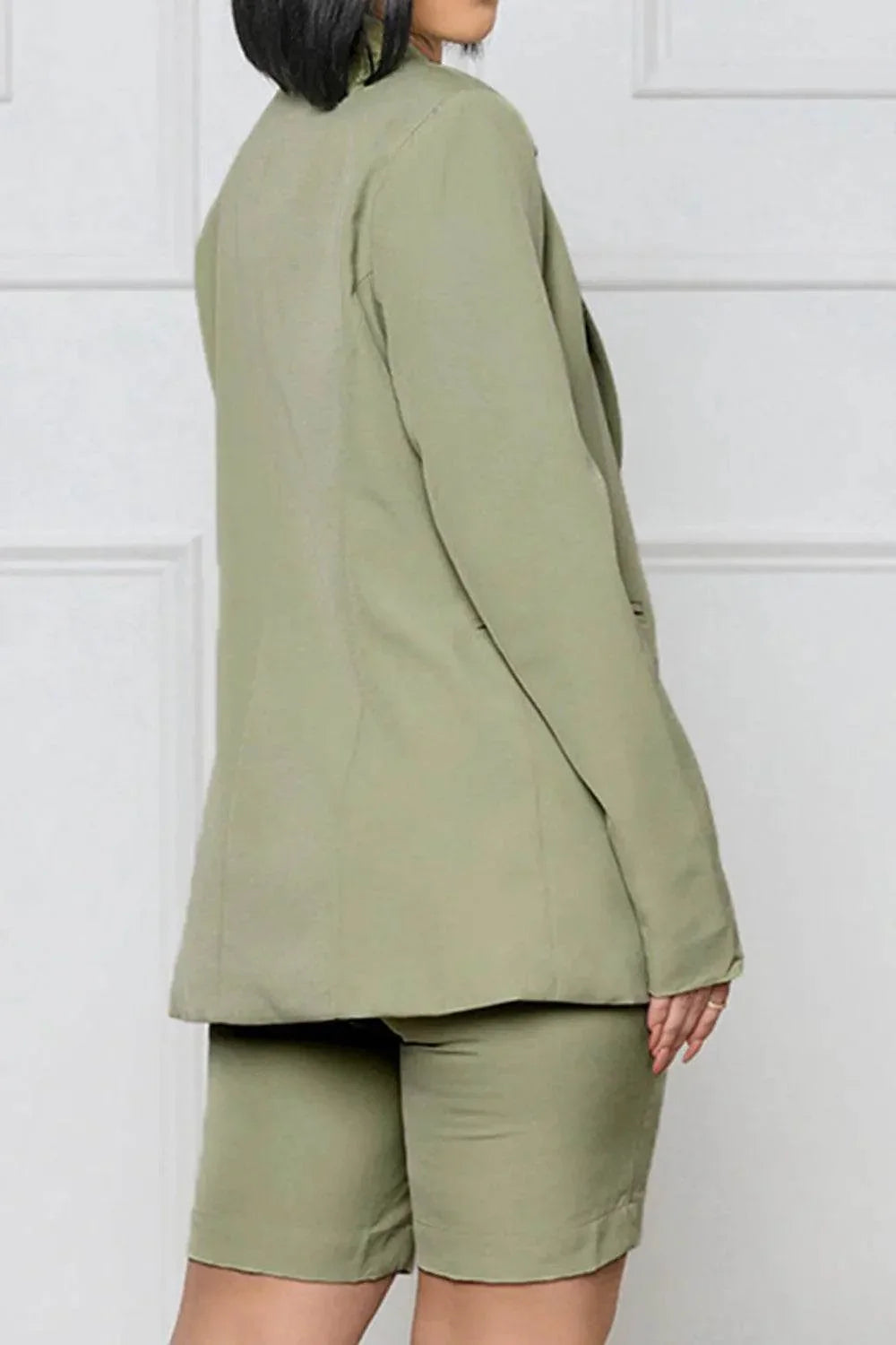 Long Sleeve Blazer and Shorts Set - Bona Fide Fashion