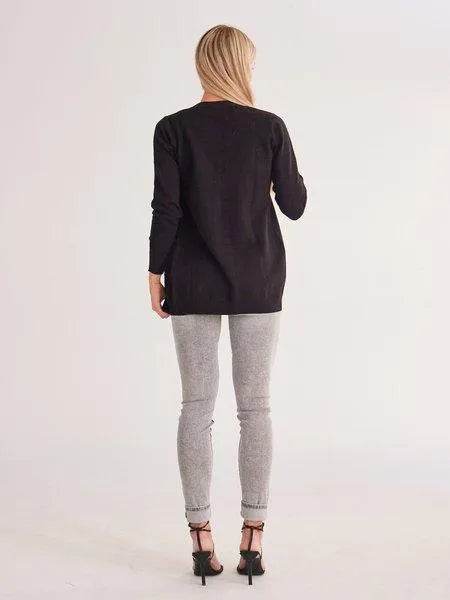 Long Sleeve Knit Ribbed Cardigans H73A2BFD96 - Bona Fide Fashion