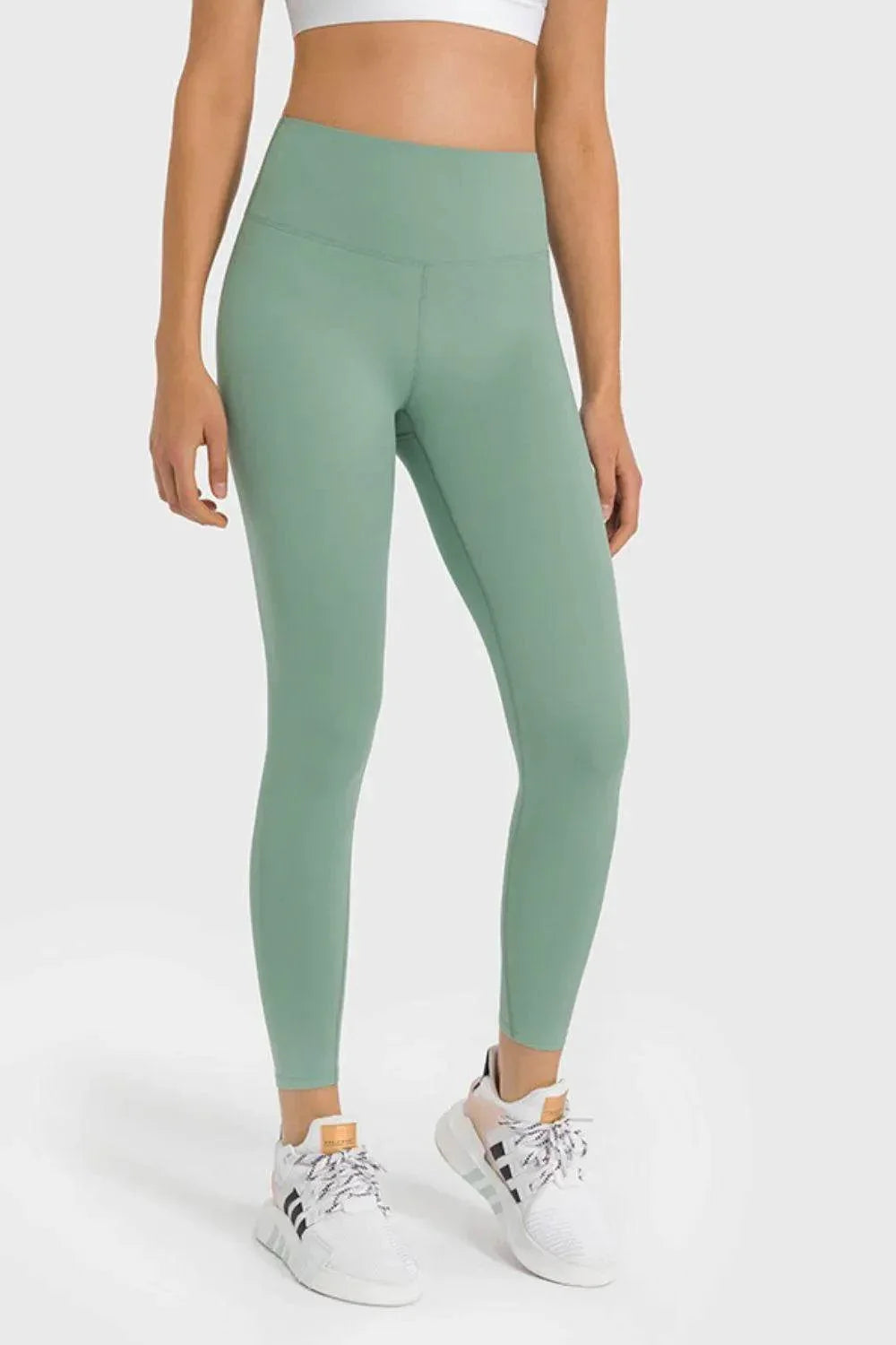 Millennia High Waist Ankle-Length Yoga Leggings - Bona Fide Fashion