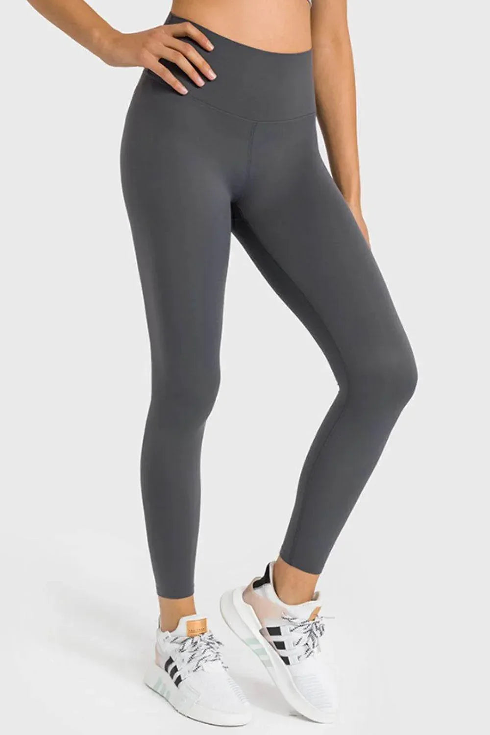 Millennia High Waist Ankle-Length Yoga Leggings - Bona Fide Fashion