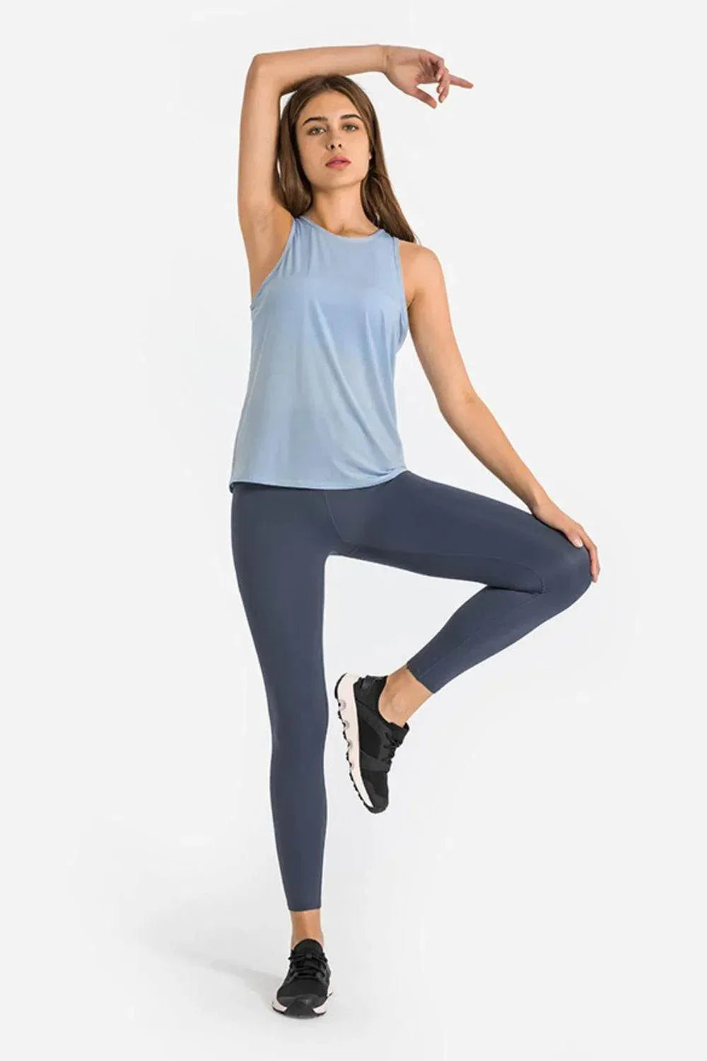 Millennia High Waist Ankle-Length Yoga Leggings - Bona Fide Fashion