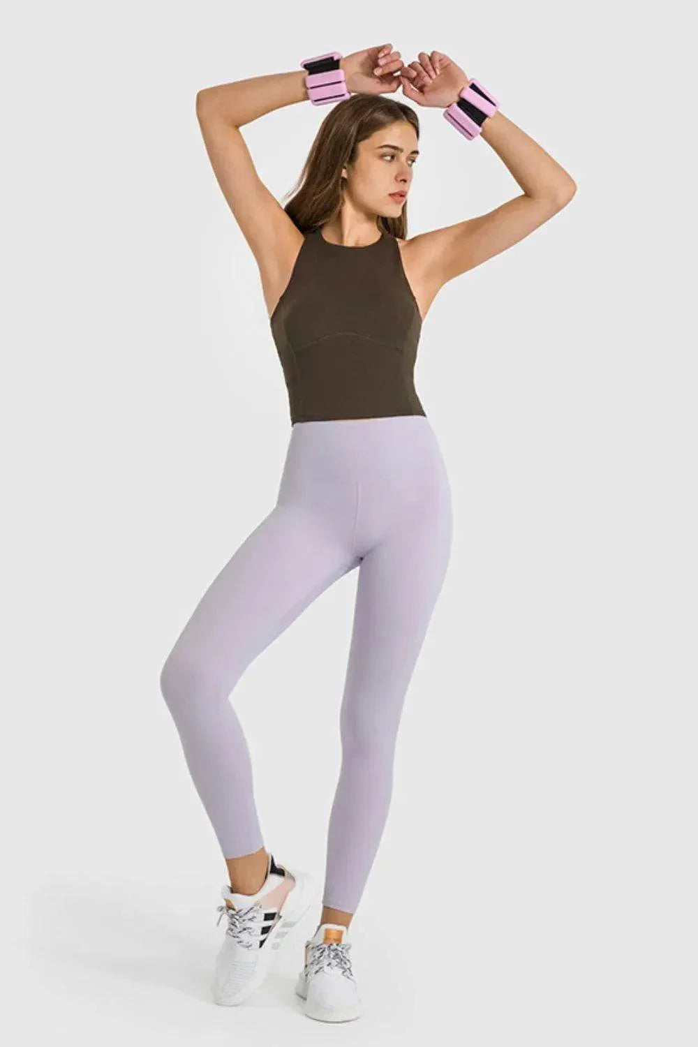 Millennia High Waist Ankle-Length Yoga Leggings - Bona Fide Fashion