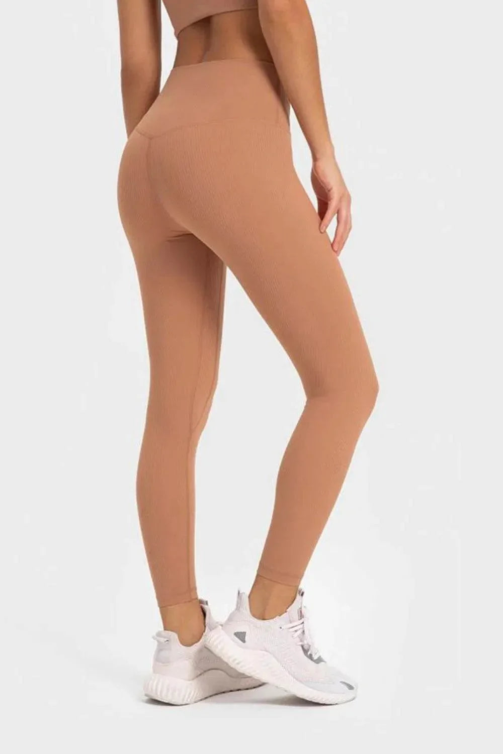Millennia Highly Stretchy Wide Waistband Yoga Leggings - Bona Fide Fashion