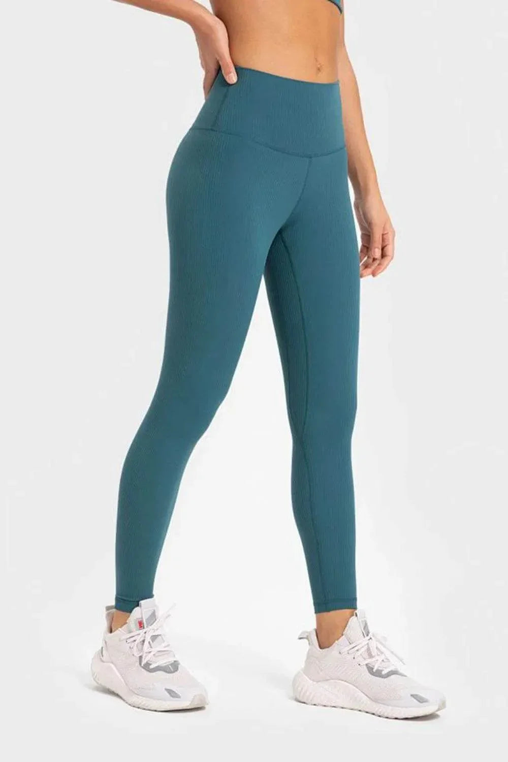 Millennia Highly Stretchy Wide Waistband Yoga Leggings - Bona Fide Fashion
