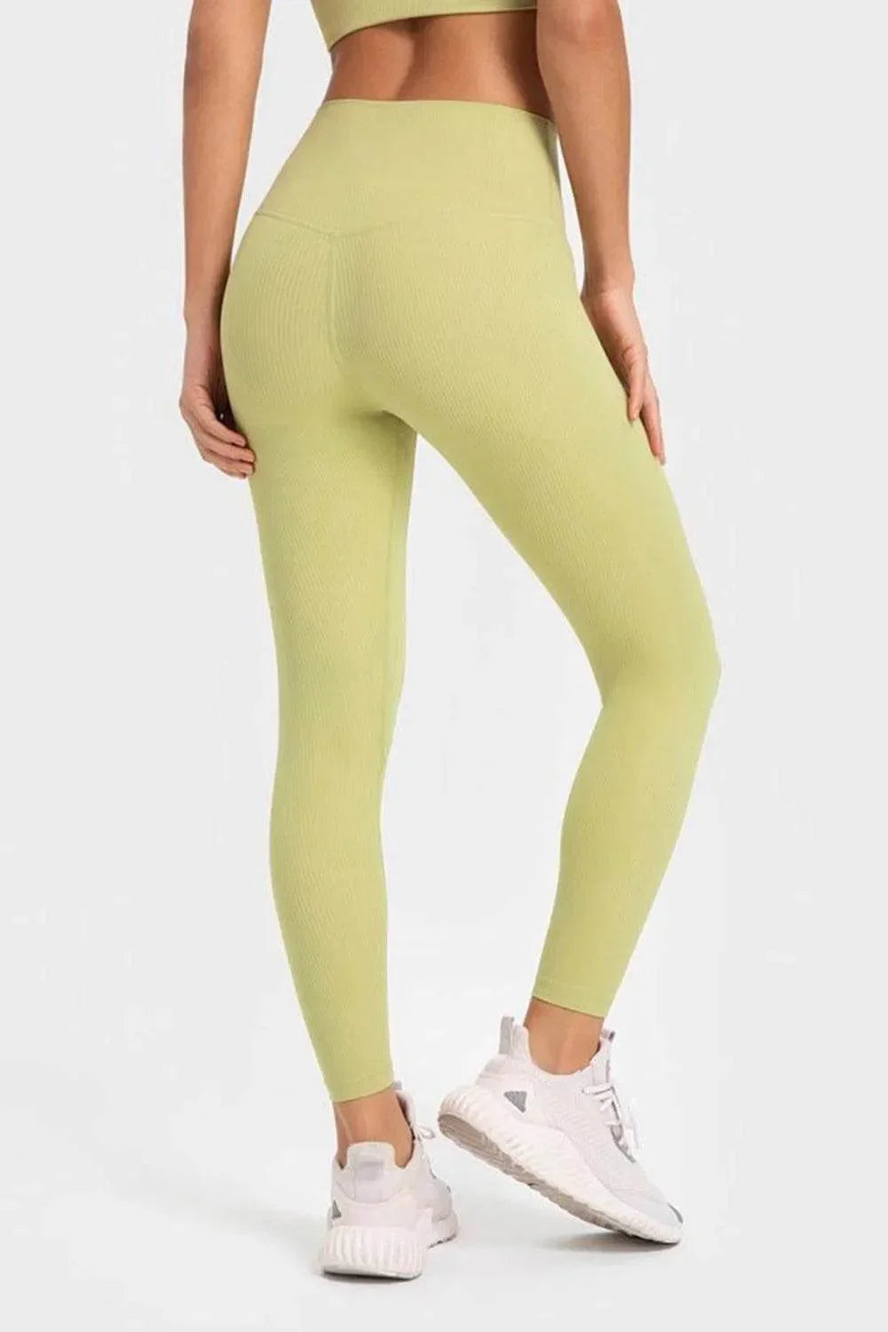 Millennia Highly Stretchy Wide Waistband Yoga Leggings - Bona Fide Fashion
