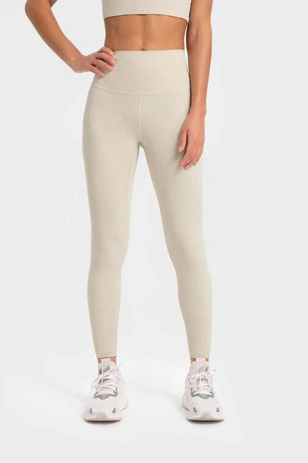 Millennia Highly Stretchy Wide Waistband Yoga Leggings - Bona Fide Fashion